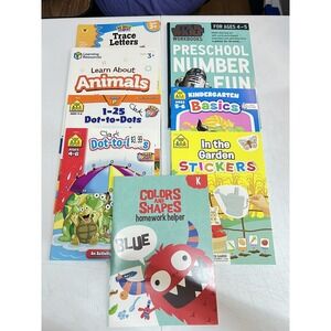 Lot‎ of 8 Pre-K Kindergarten Workbooks